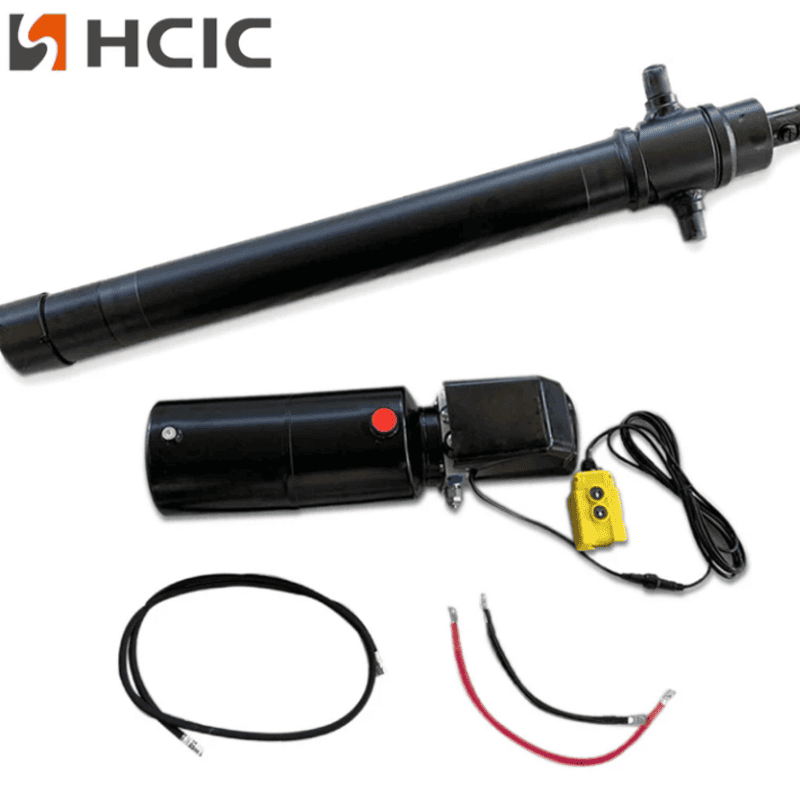 4TG-E90-1000 Siłownik hydrauliczny przyczepy + zestaw niestandardowego zespołu napędowego