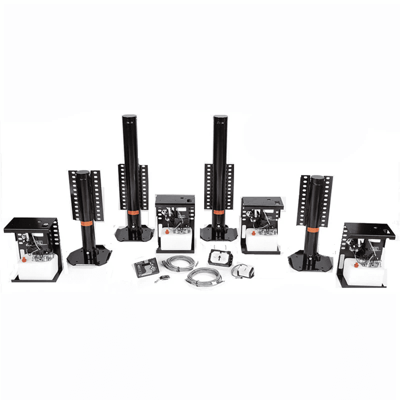 Układ hydrauliczny z automatycznym poziomowaniem