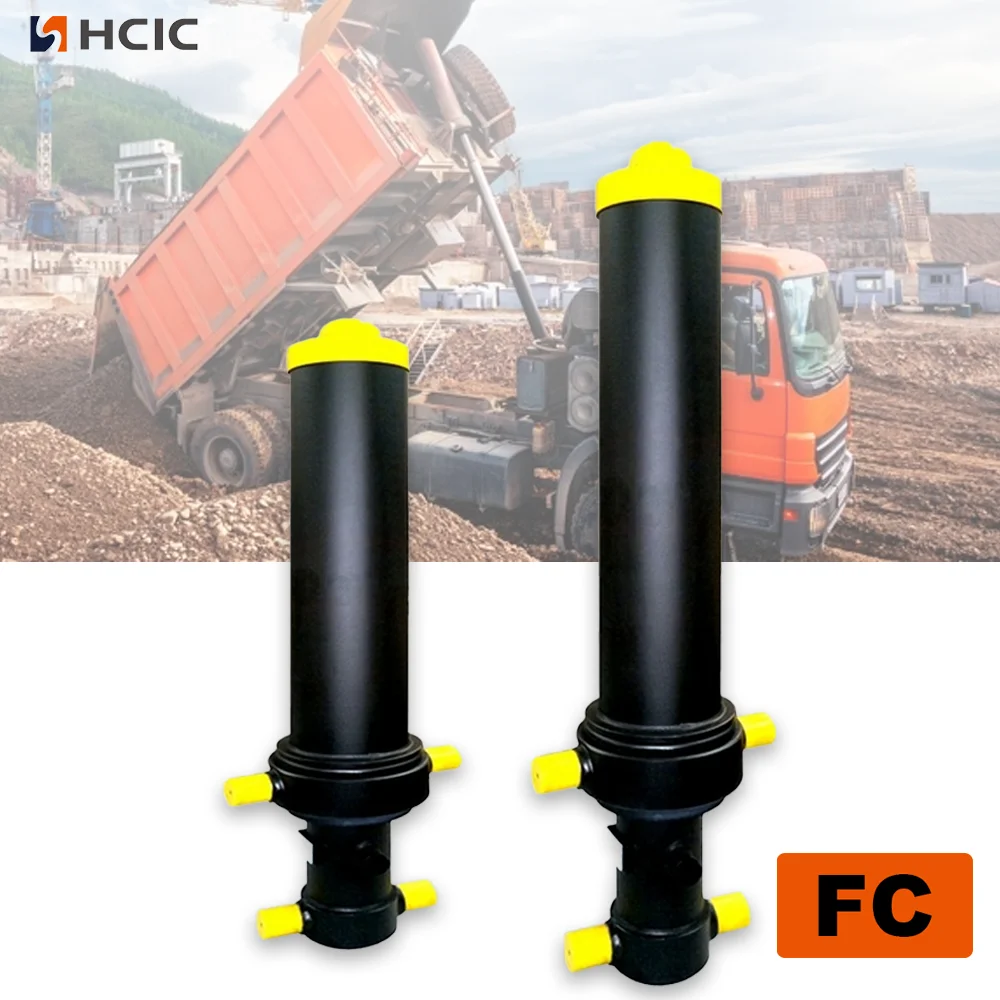 Teleskopowy siłownik hydrauliczny montowany z przodu