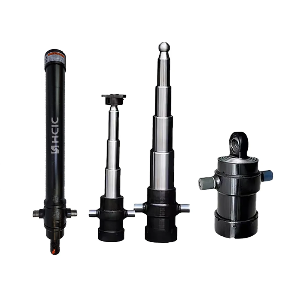 Wielostopniowy siłownik hydrauliczny do małej przyczepy