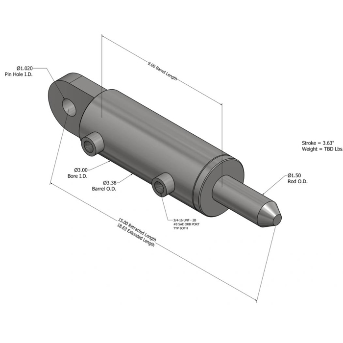 Cylinder zamka tylnej klapy