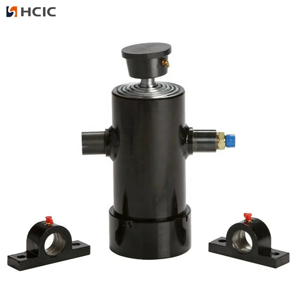 Przechylane podwozie przyczepy Mały teleskopowy siłownik hydrauliczny